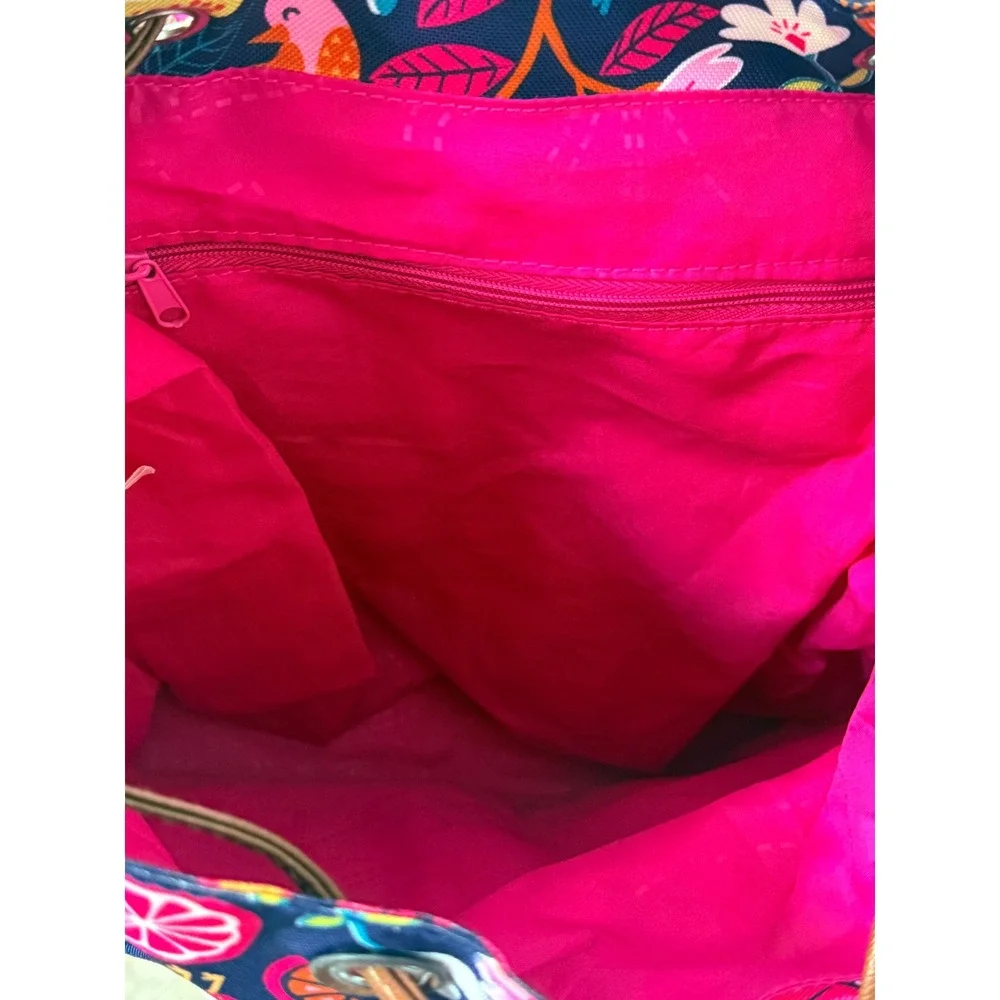 Lily Bloom Green Living Backpack Colorful Fun Fruit Floral Bird Print  Kids